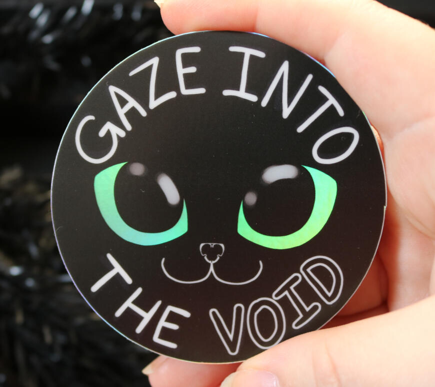 Gaze into the VOID 3&quot; vinyl sticker